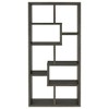 NicBex Modern 8-Shelf Bookshelf with Open Shelves,71" Tall MDF Book Rack for Bedroom,Living Room,Gray - 3 of 4