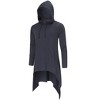 Men's Hooded Cloak Casual Long Pullover Hoodie Cape Hip Hop Sweatshirt with Pocket - 2 of 4