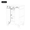 24" Bathroom Vanity with Ceramic Sink, Solid Wood Frame, Soft-Closing Door, Side Open Storage & Under-Sink Cabinet - 4 of 4