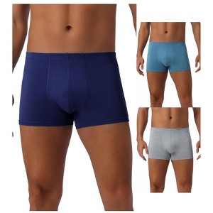 INSPIRE CHIC Men's 3 Pack Underwear Regular Fit Soft Comfortable Boxer Briefs - 1 of 4