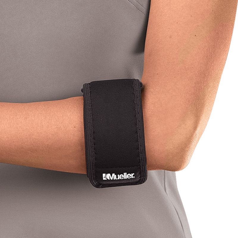 Mueller Sports Medicine Tennis Elbow Support with Gel Pad - Black, 1 of 4