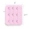 Allegra K Women's 3 Hook 3 Row Stretchy Bra Strap Extenders Hooks Bra Band - 3 of 4