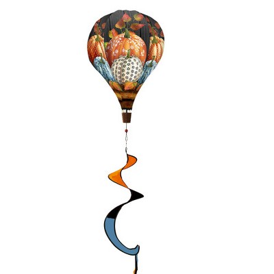 Briarwood Lane Fall Hot Air Balloon Wind Twister 54x12 Elegant Pumpkins For Fall Balloon
