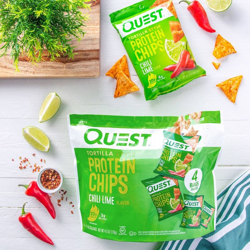 Quest Nutrition Tortilla Style Protein Chips - Chili Lime, 3 of 16