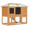 vidaXL Animal Cage Brown Fir wood Large Animal Cage Rectangular - 2 of 4