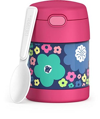  THERMOS FUNTAINER 12 Ounce Stainless Steel Vacuum Insulated Kids  Straw Bottle, Pink Glitter: Home & Kitchen