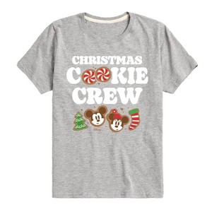 Boys' - Disney - Mickey and Minnie Christmas Cookie Crew Short Sleeve Graphic T-Shirt - 1 of 4