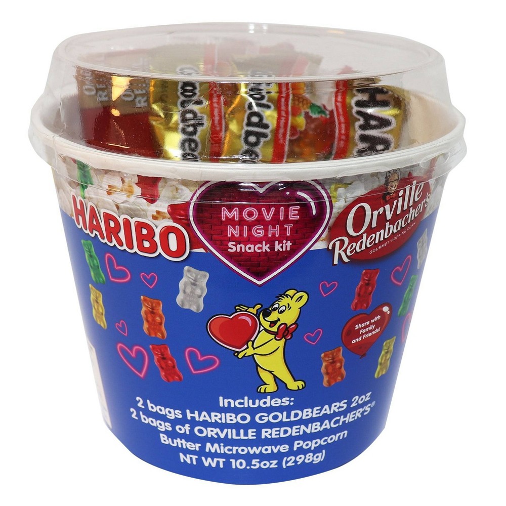 Haribo Valentine's Popcorn Bucket - 10.5oz