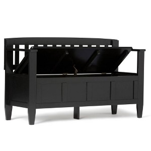 48" Riverside Solid Wood Entryway Storage Bench - Wyndenhall - 1 of 4