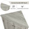 LunaLulinlk Oak Triangle Bathroom Storage Cabinet with Adjustable Shelves, Freestanding Floor Cabinet for Home Kitchen - 3 of 4
