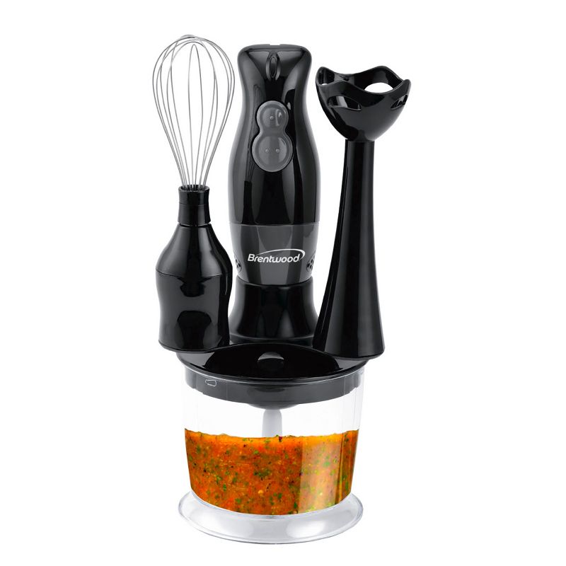 Brentwood HB-38BK 2 Speed Hand Blender with Balloon Whisk in Black, 1 of 9
