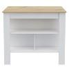 NicBex Kitchen Island Cart Morden 27.5" Kitchen Carts with Storage, 3 Shelves and Spacious Top Surface for Kitchen - 3 of 4
