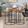 Vynxaria Outdoor  Table All Weather small Coffee Table for Garden Yard Patio Deck Balcony Shed Front Porch - 2 of 4