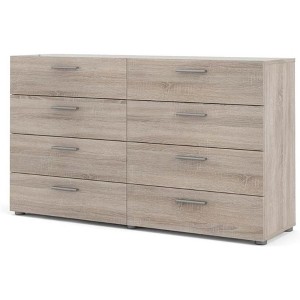 HomeStock Belmont 8 Drawer Double Dresser, Beige - 1 of 4