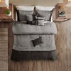 Lyngins 7-Piece Faux Suede Queen Comforter Set, Lodge Cabin Style Bedding Set with Comforter, Bedskirt, Shams & Decorative Pillows, Machine Washable - 3 of 4
