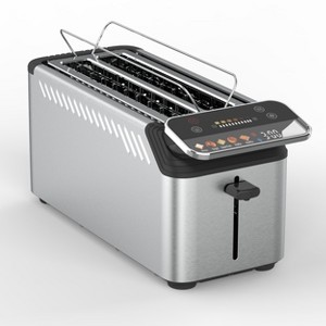 Whall New 4-slice toaster, Smarter Screen And Easier Operation, Full Stainless Steel,5 Basic Functions,Suitable For Different Bread Household Electric - 1 of 4