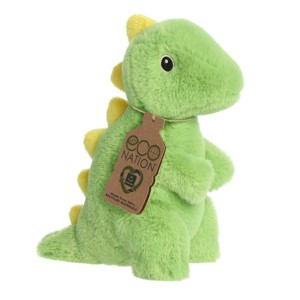 Aurora Small Rexter T-Rex Eco Nation Eco-Friendly Stuffed Animal Green 8" - 1 of 4