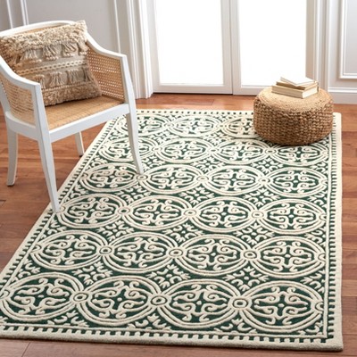 Ivory Elegance 5' x 8' Hand-Tufted Wool Area Rug