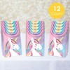 Big Dot of Happiness Unicorn Favor Boxes, Rainbow Happy Birthday Decorations, Magical Unicorn Party Goodie Gift Bags - Set of 12 - 2 of 4
