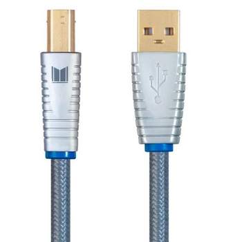 Monolith USB Digital Audio Cable - USB A to USB B - 2 Meter, 22AWG, Oxygen-Free Copper, Gold-Plated Connectors