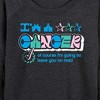 Women's - Instant Message - Cancer Leave You On Read Lightweight French Terry Wide Neck Long Sleeve Graphic Shirt - 2 of 4