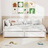 Safstar Twin Size Daybed w/2 Storage Drawers Slats Support & Guardrails Sofa Bed - 4 of 4