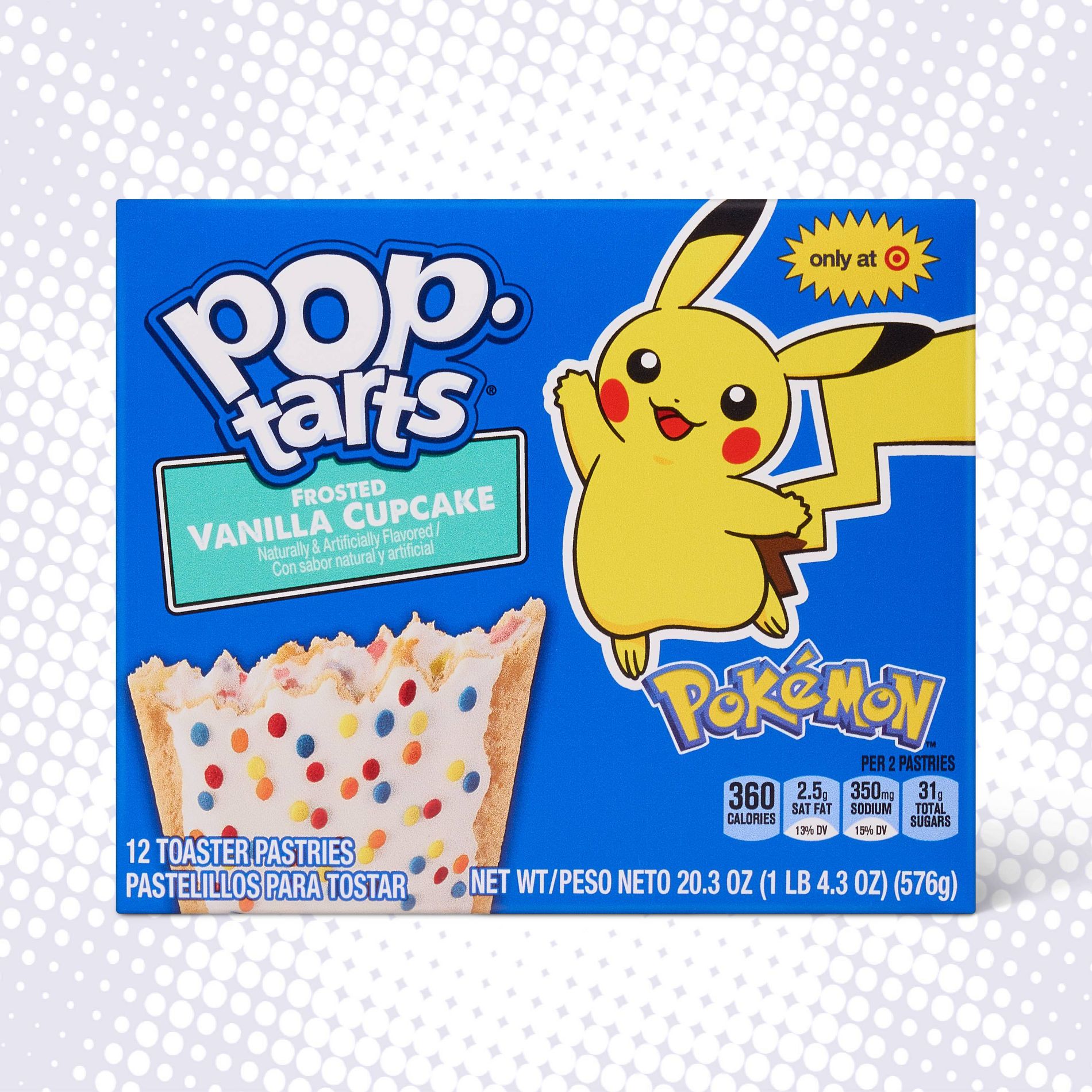 Pop-Tarts Pokémon Frosted Vanilla Cupcake Toaster Pastries - 20.3oz/12ct