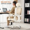 COMHOMA Mesh Office Chair, Ergonomic High Back Executive Chair with Adjustable Lumbar Support, Wide Seat - 4 of 4