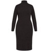 Avenue Women's Plus Size Callie High Neck Sweater Dress - 4 of 4