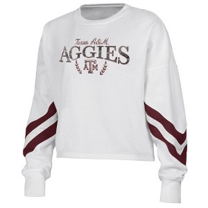 NCAA Texas A&M Aggies Women's Crew Fleece Sweatshirt - 1 of 3