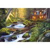 1000 Piece Jigsaw Puzzle, Creek Side Comfort, Cozy forest cottage, Forrest cabin, Adult Puzzle, Castorland C-104635-2 - 2 of 4