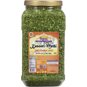 Fenugreek Leaves Dried (Kasoori Methi) - 17.5oz (1.1lbs) 500g - Rani Brand Authentic Indian Products - 1 of 4