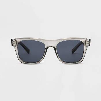 Men's Shiny Plastic Way Square Sunglasses - Original Use™ Gray