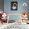 NicBex 3/5-Piece Small Dining Toddler Table Set & Chairs for Study,Bedroom,Wooden Kids Dinette Set with Cute Shape - 3 of 4