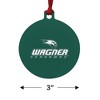 Wagner College Primary Logo Aluminum Holiday Christmas Tree Ornament  3.0" (7.6 cm) x 3.37" (8.6 cm) - 3 of 4