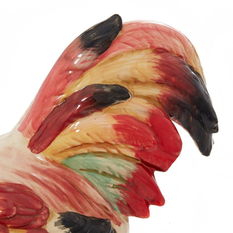 9&#34; Ceramic Farmhouse Chicken Garden Sculpture Red - Olivia &#38; May, 6 of 9
