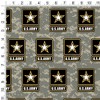 U.S. Army Logo On Camo Gift Wrap 30" x 72" - 3 of 4