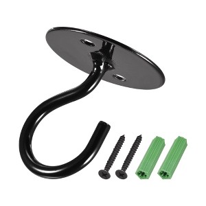 Unique Bargains Iron Wall-Mounted Ceiling Hook with Hardware for Hanging Plant - 1 of 4
