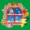 Juniors Womens Pokemon Christmas Window T-Shirt - 2 of 4