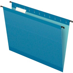 Pendaflex SureHook Hanging File Folder, Letter Size, 1/5 Cut Tabs, Blue, Pack of 20 - 1 of 1