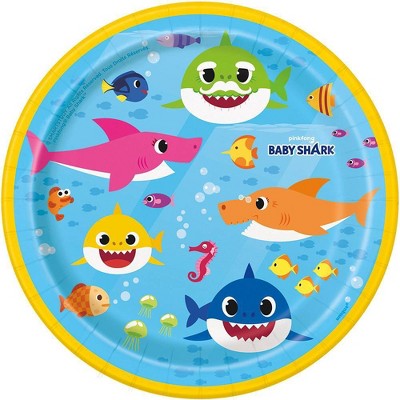 Photo 1 of Baby Shark 7 8ct Paper Plates