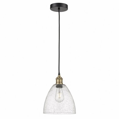 Edison Dome - 1 Light Cord Hung Mini Pendant In Industrial Style-12.25 Inches Tall and 9 Inches Wide