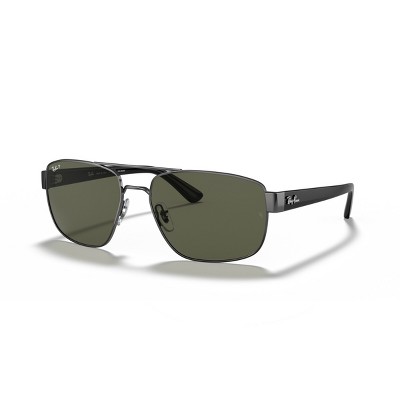 Ray-ban Rb3663 60mm Men's Irregular Sunglasses Polarized Green Classic ...