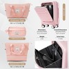 YONWAY 4-Piece Luggage Set ,20in Carry-On(Front opening panel design),28in Checked Suitcase,Duffel Bag ,Wet-Dry Toiletry Bag,Back to School - 4 of 4