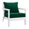 WestinTrends Avalon Outdoor Modern HDPE Patio Club Chairs with Deep Seat Cushions (Set of 2) - 4 of 4