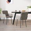 vidaXL Dining Chairs, 2 Pcs, Light Gray Velvet - 2 of 4