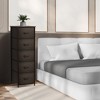 Sorbus Narrow 5 Drawers Nightstand with Steel Frame, Wood Top, Easy Pull Fabric Bins for Home, Bedroom, Office & Dorm - 2 of 4