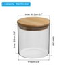 Unique Bargains Kitchen Food Storage Glass Jar with Airtight Bamboo Lid - 2 of 4