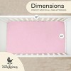 Babylicious Muslin Crib Sheets 2 Pack – Cotton Fitted Crib Sheets for Boys & Girls, Neutral Buttercream & Peony, Fits Standard Crib Mattress 52"x28" - 3 of 4