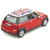 KiNSMART Mini Cooper S 5inch 1:28 Scale Die Cast Metal Model Toy Cars (Red - British Flag) - 2 of 3